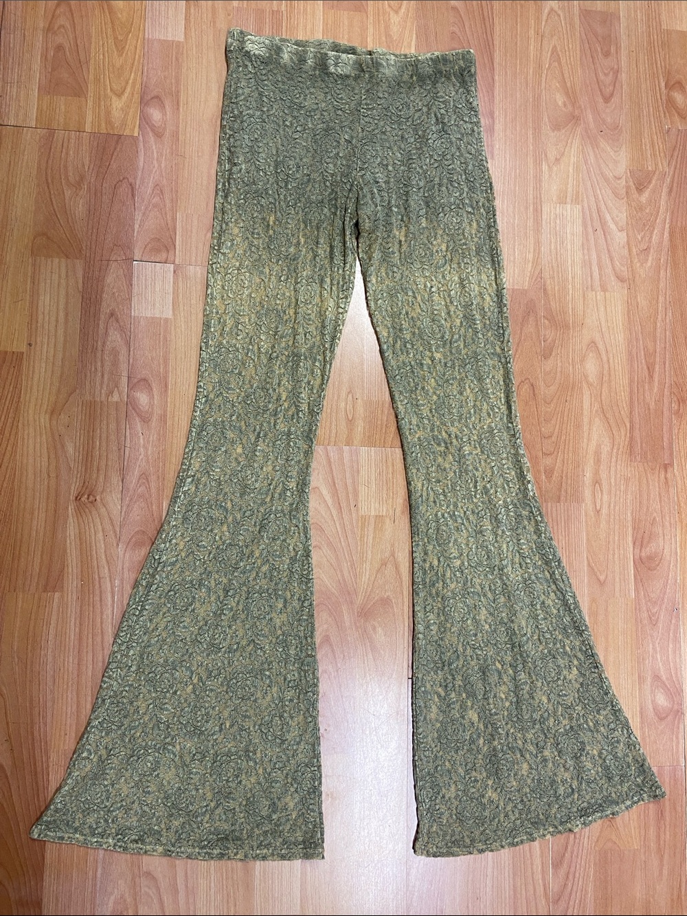 T Party Fashion Olive Green Wide Leg Pants